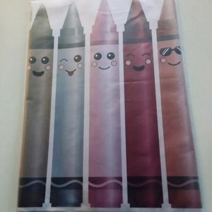 20 Piece Crayon Wall Decals Set for Kids